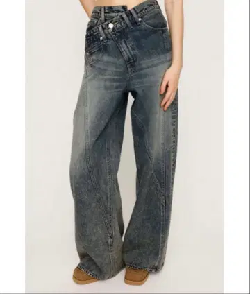 SLY 저스트 허리 스위칭 스트레이트 팬츠