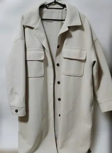 GRL 아이보리 롱 셔츠 프리 사이즈