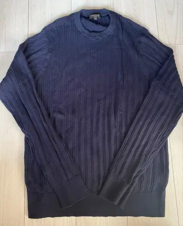 MACKINTOSH 네이비 리브 스웨터 L 사이즈