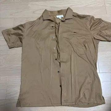 LACOSTE 반팔 셔츠 베이지 US S