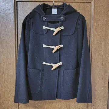 프레디 숏 더플 코트 블랙 36 사이즈