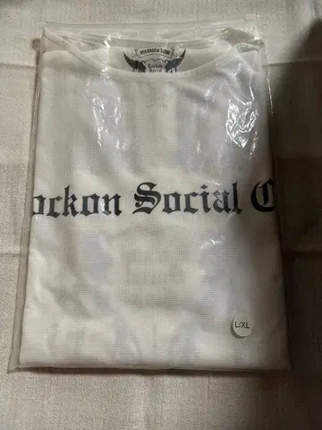 RockonSocialClub 사이드 패널 투어 T셔츠 화이트 미사용