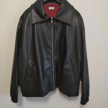 [ EDEL ] 빅 칼라 오버 사이즈 가죽 자켓