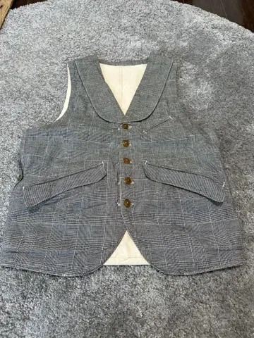 레어 타타미제 초기 헌팅 베스트 리버서블 글렌체크