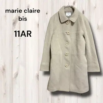 마리끌레르비스 롱 코트 울 포멀 고급 A라인 M