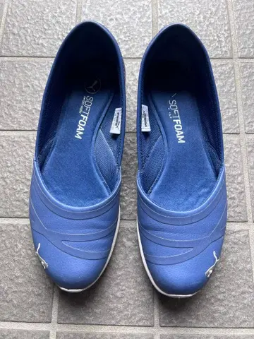 PUMA SOFTFOAM 플랫슈즈 블루 여성용 23.5cm