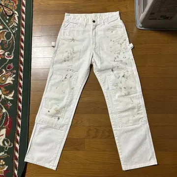 Dickies 더블니 페인트 화이트 페인터 팬츠