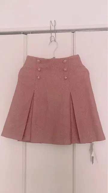 Lily Brown 플레어 스커트 핑크