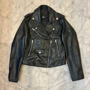 ZARA 라이더 자켓 블랙 락