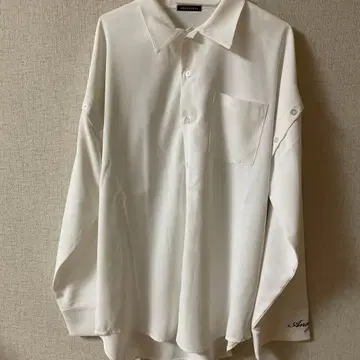 [ 새상품 미사용 ] ANDGEEBEE 버튼 슬리브 셔츠