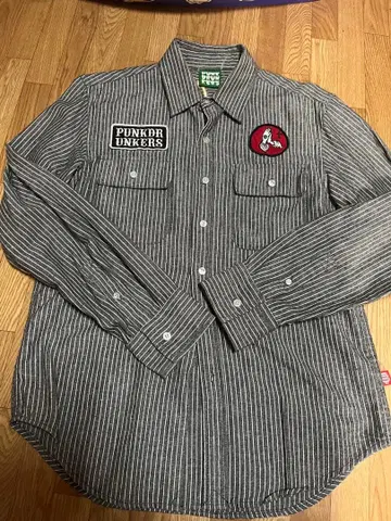 PUNKDRUNKERS 스트라이프 셔츠 펑크 드렁커