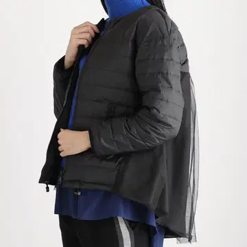 이시카와라보 히토미 택 포함 오버튤 절개 노카라 다운 자켓