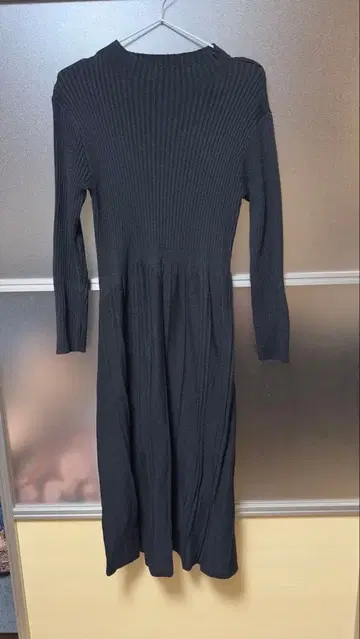 블랙 니트 원피스 M