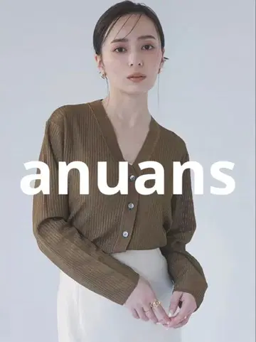 새상품급 anuans 니트 앙상블 FREE 브라운 여성용