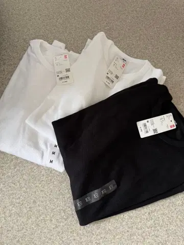 [미사용 새상품] UNIQLO 유니클로 소프트 리브 크루넥 T 3장 세트