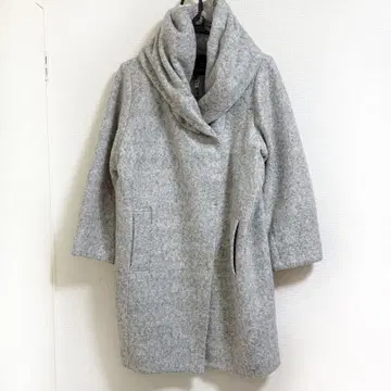 예카베카 코트 롱 코트 라이트 그레이 엘레강트 방한