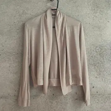 베이지 오픈 프론트 가디건