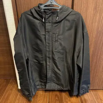 RUUBON 블랙 후드 부착 자켓