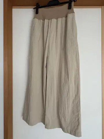 BEARDSLEY 허리 리브 와이드 팬츠