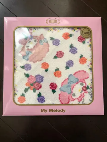 미개봉 새상품 페이러 My Melody 꽃무늬 손수건