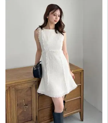 snidel 스나이델 트위드 미니 원피스