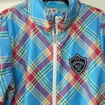 adidas 체크 무늬 후드티 L 사이즈