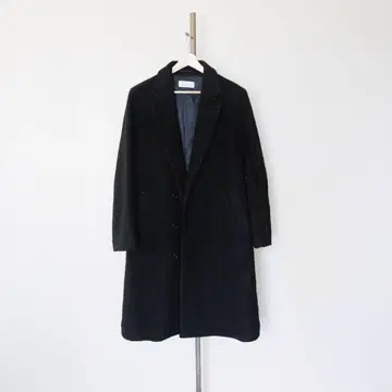 EN ROUTE 블랙 체스터 코트