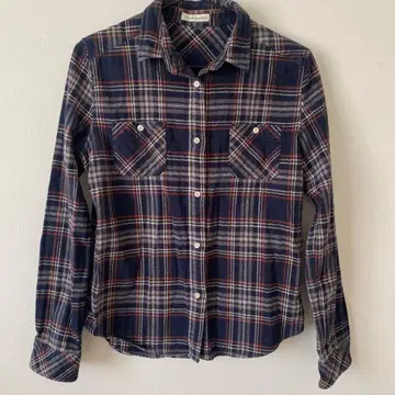 Journal Standard 네이비 계열 체크 셔츠 프리