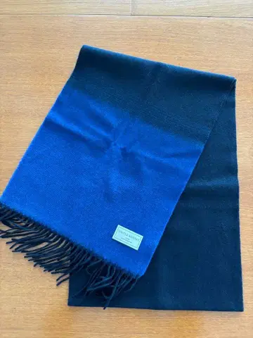 유나이티드 애로우즈 캐시미어 머플러 블루&블랙