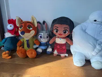 봉제 인형 세트 모아나 바이오닉 베이맥스 닉 와일드