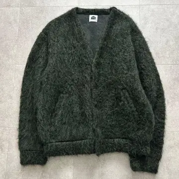 Fafatt 파파트 모헤어 가디건 다크 그린 프리