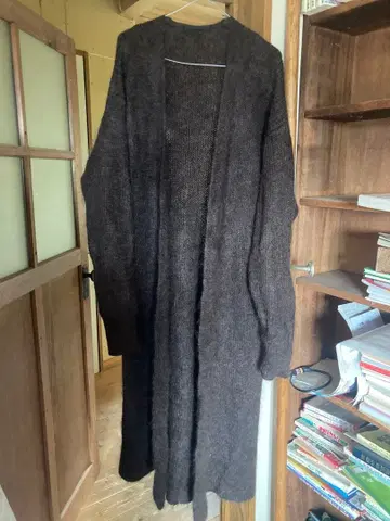 AP STUDIO 브라운 모헤어 니트 가디건