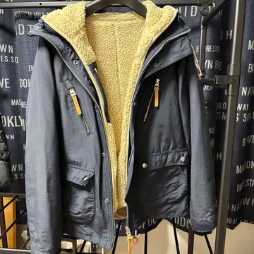 프릭스스토어 3way 보아 안감 부착 네이비 마운틴 후드티 FREAKS