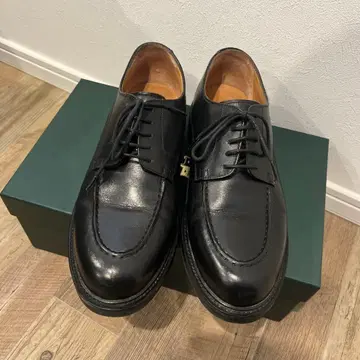 블랙 가죽 드레스 슈즈 스트레이트 팁