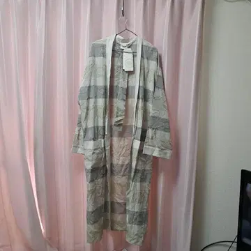 택 포함 새상품 정가 18000엔 GRIGIOPERLA 남성용 롱 가운