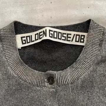 GOLDEN GOOSE 메탈릭 가공 가디건 M