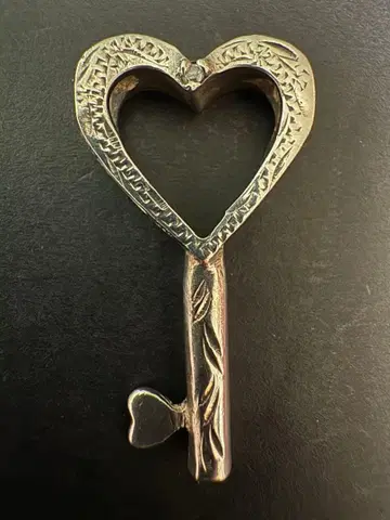 하와이안 주얼리 실버 925 하트형 열쇠 목걸이 탑