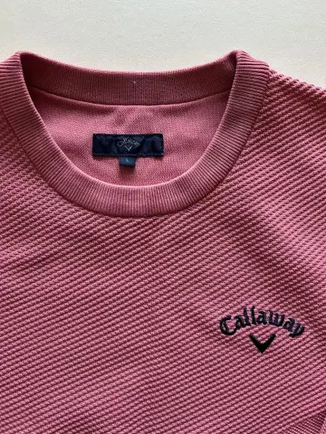 Callaway 핑크 크루넥 스웨터