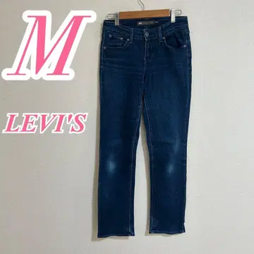 리바이스 스트레이트 데님 팬츠 M 청바지 롱 기장