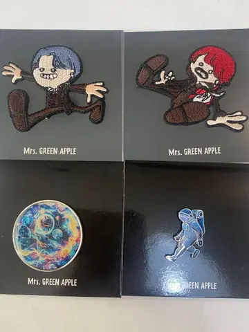 Mrs. GREEN APPLE 와펜 핀 배지