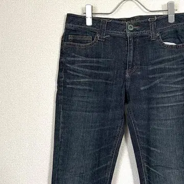 ALPHA CUBIC JEANS 데님 팬츠 스키니 색바램 가공 심플