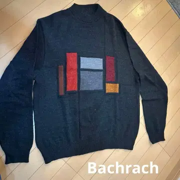 Bachrach 다크 그레이 니트 스웨터 L