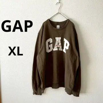 갭 트레이닝복 맨투맨 XL 브라운 속기모 캐주얼