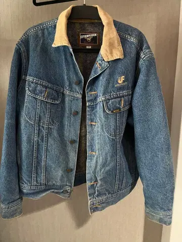 UNIFIED 데님 자켓 코듀로이 옷깃