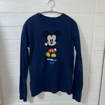 미키마우스 롱 슬리브 T셔츠 2018 네이비