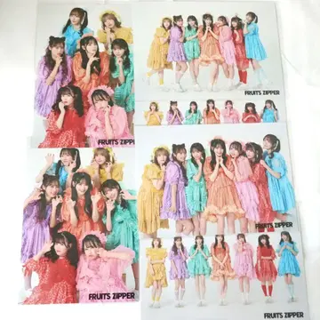 FRUITS ZIPPER 표범 무늬 의상 단체 브로마이드