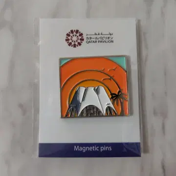 QATAR 카타르 관 간사이 만박 핀 배지 마그넷 식