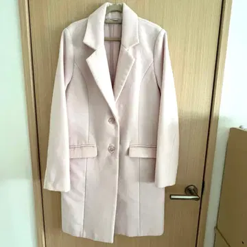 머큐리 듀오 옅은 핑크 롱 코트 M