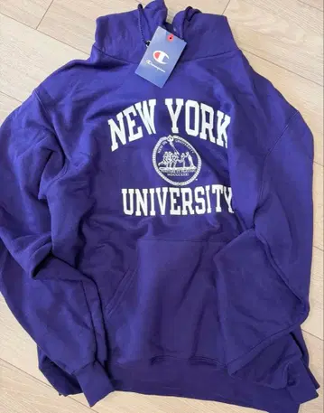 New York University 퍼플 후드티 M 2세트