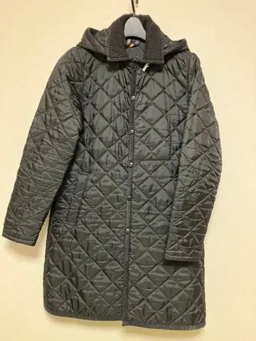 라벤햄 38 블랙 퀼팅 코트